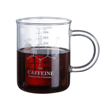 Caffeine Beaker Glass Mug