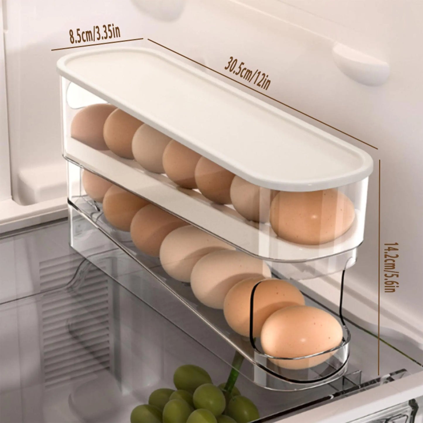 Rolling Fridge Egg Organizer