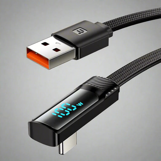 90 Degree Elbow USB Type C Cable (FAST CHARGE)