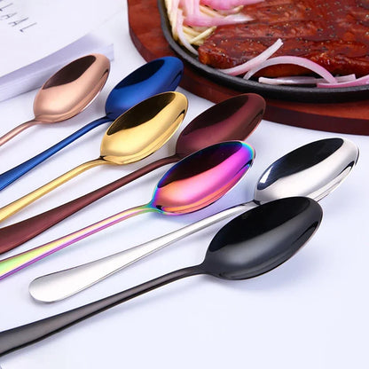 Steel Dinnerware: Knife, Fork, Spoon and Teaspoon