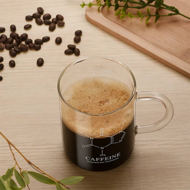 Caffeine Beaker Glass Mug