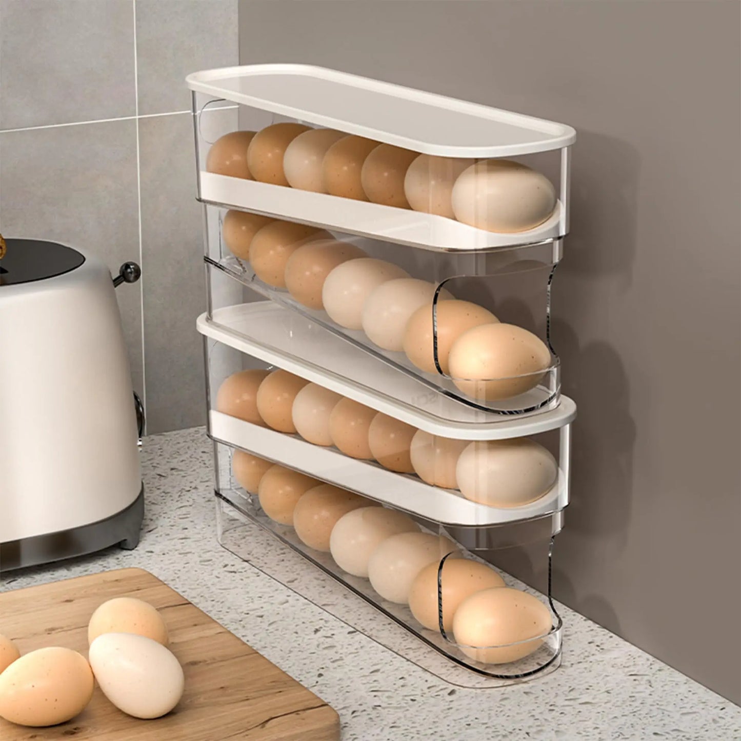 Rolling Fridge Egg Organizer